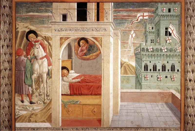 GOZZOLI, Benozzo Scenes from the Life of St Francis (Scene 2, north wall) cd Germany oil painting art